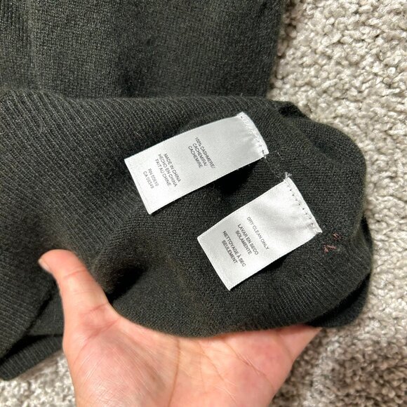 Anne Klein Women's Sz Medium Short Sleeve Knit Top Collar Dark Green - Picture 7 of 10